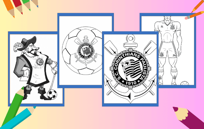 Desenhos de Corinthians para colorir