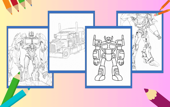 Desenhos de Transformers para colorir