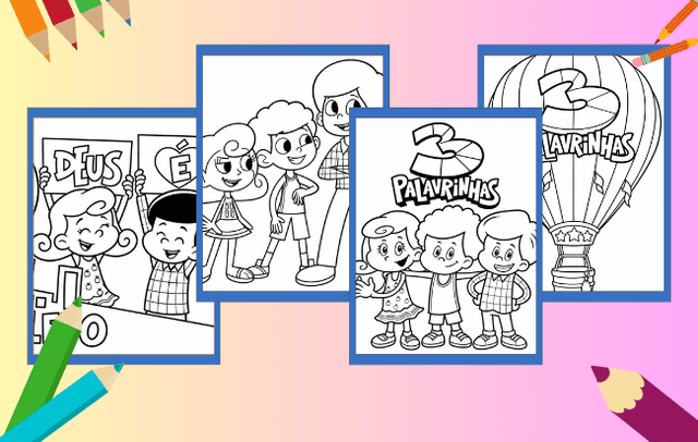 3 Palavrinhas para Colorir