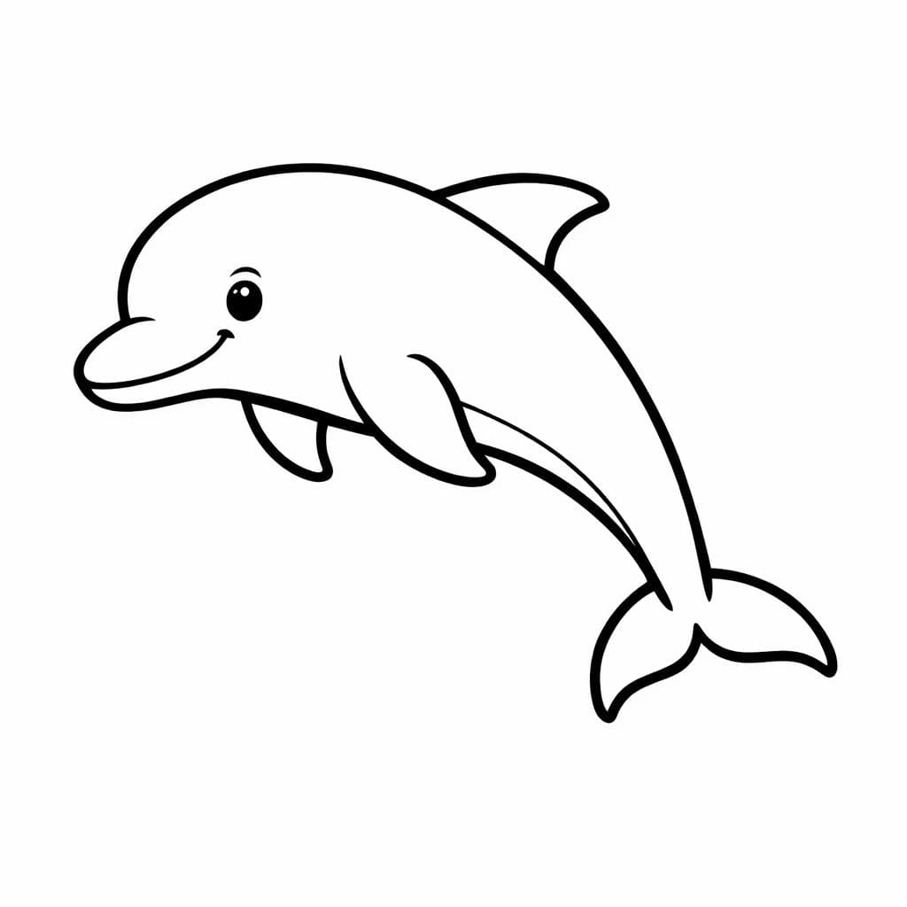 Golfinho para colorir