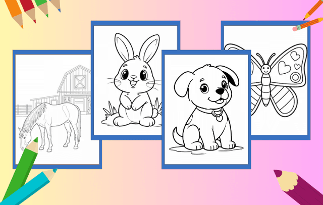 Desenhos de Animais para colorir