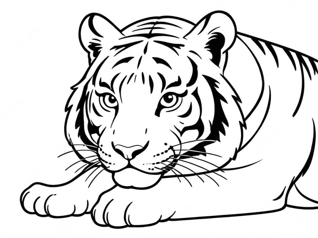 Tigre para colorir