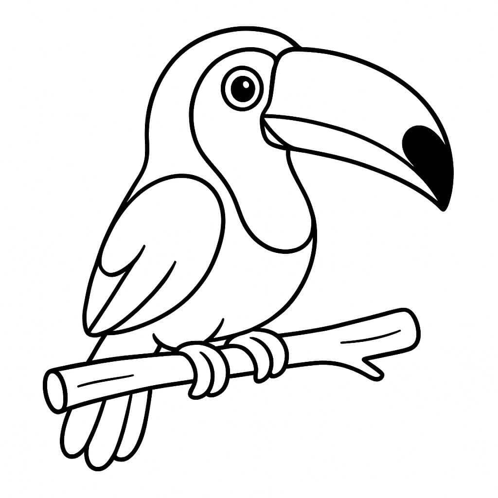 Tucano para colorir