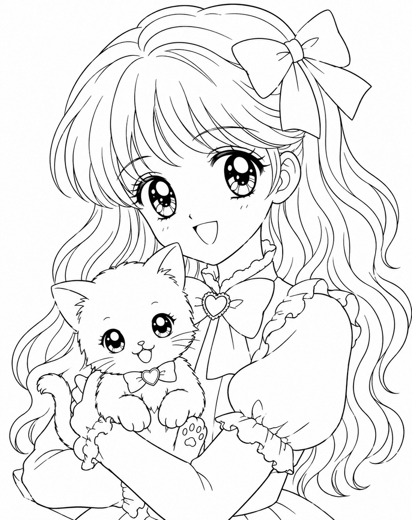 Anime para colorir