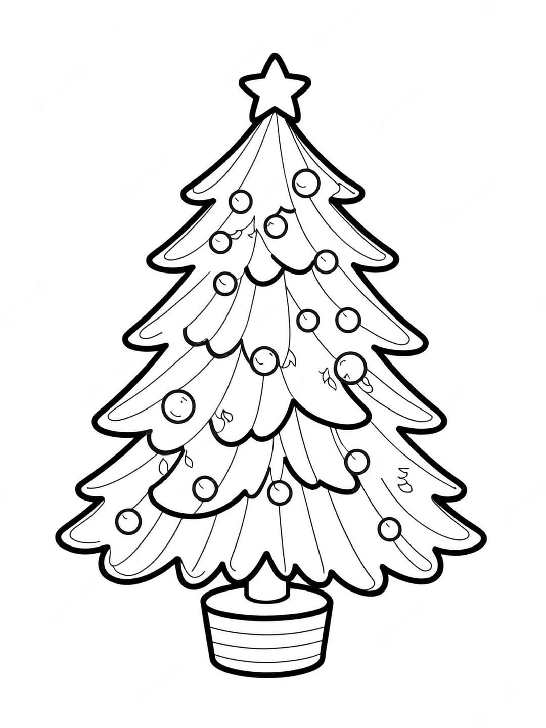 Árvore de Natal para colorir