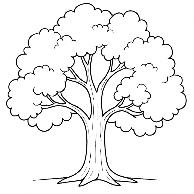 Desenhos De Arvore Para Colorir