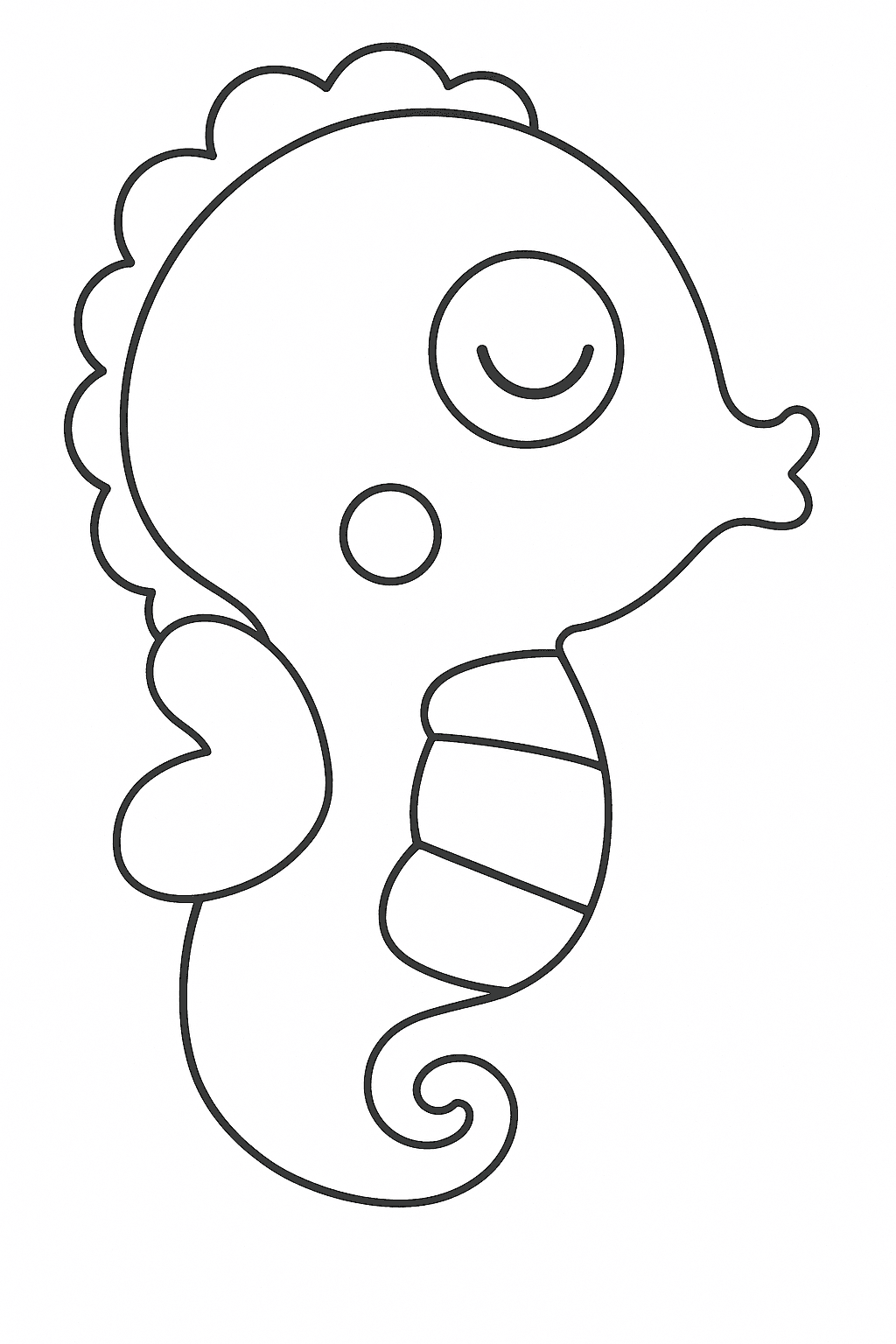 Cavalo-marinho do Baby Shark para colorir