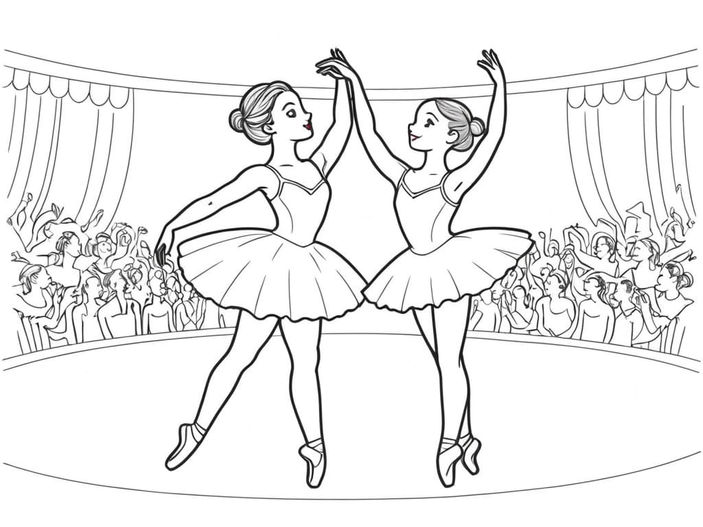 15 Desenhos de Bailarina para colorir e imprimir