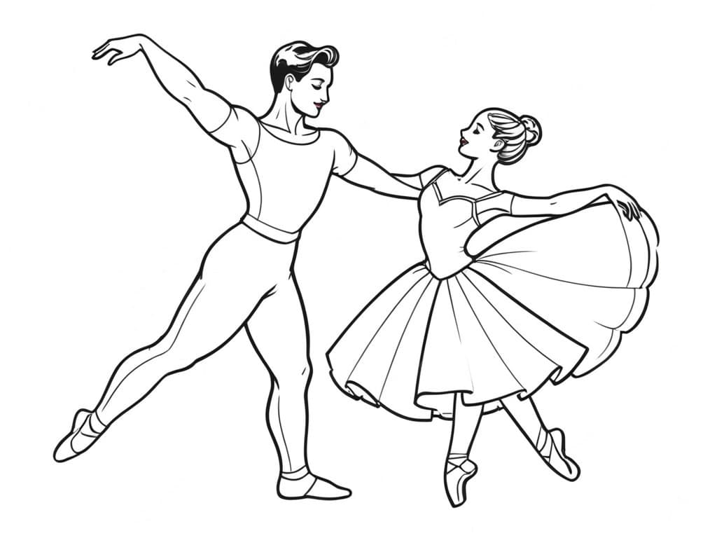 15 Desenhos de Bailarina para colorir e imprimir