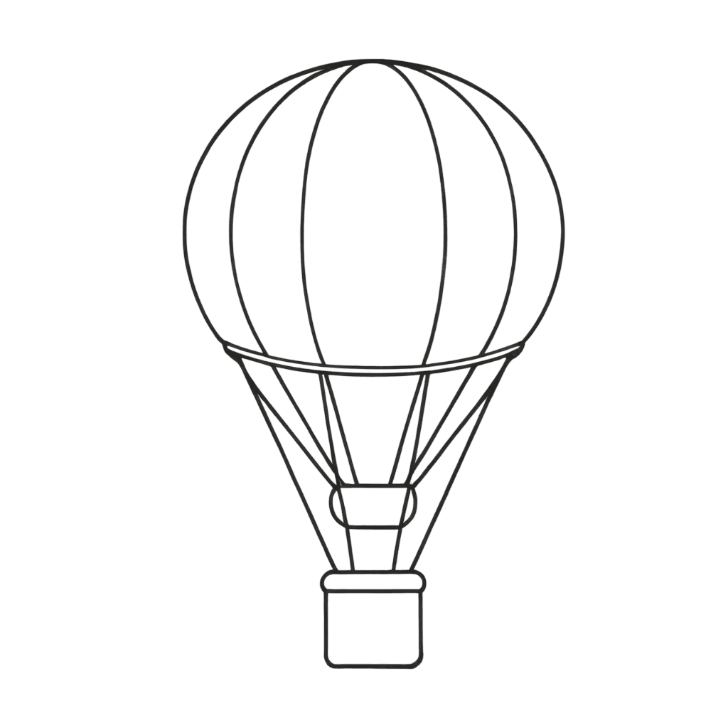 Balão educação infantil para colorir