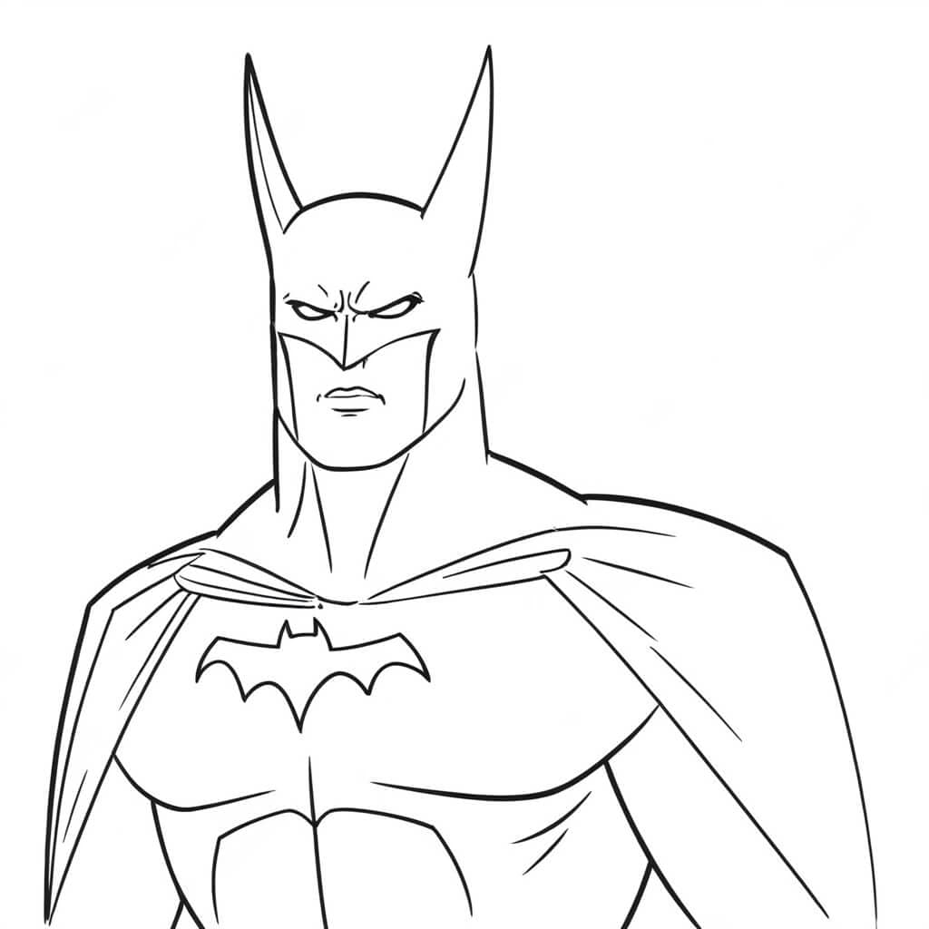 Batman simples para colorir