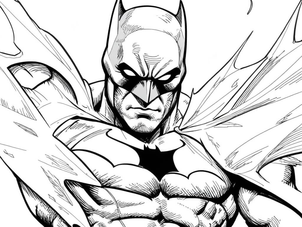 O grande Batman para colorir