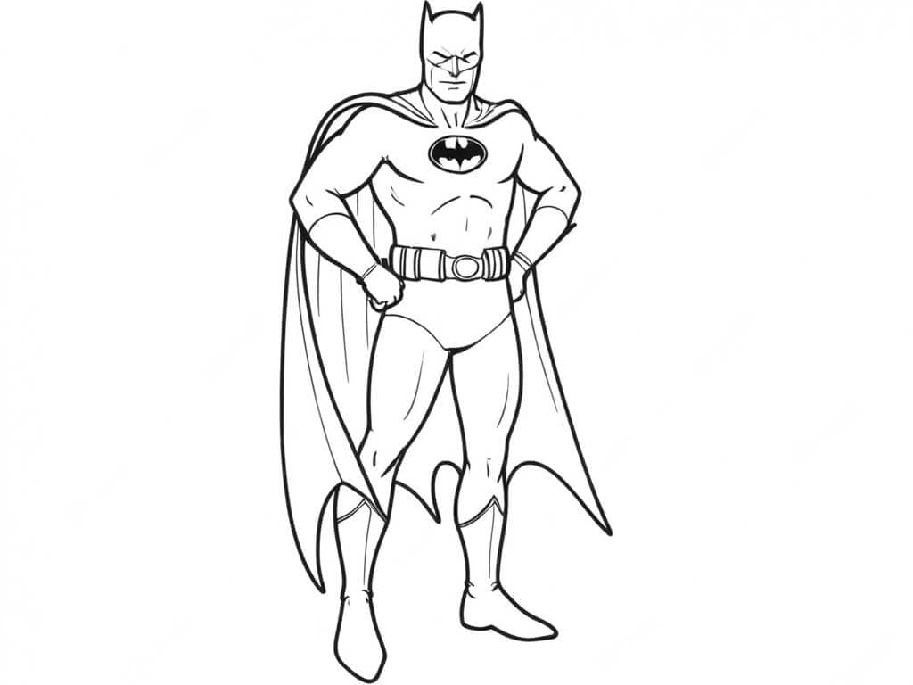 Super-herói Batman para colorir