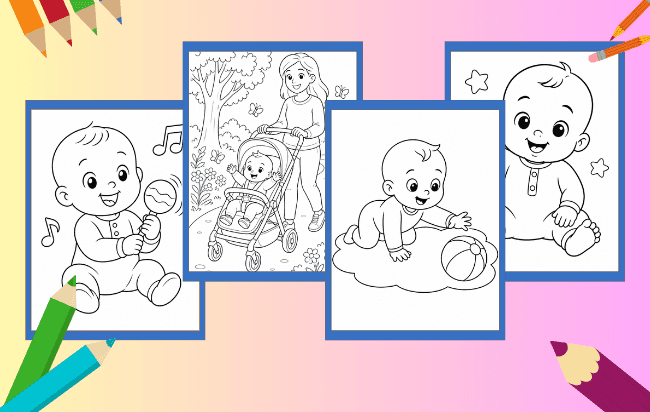 Bebê para Colorir
