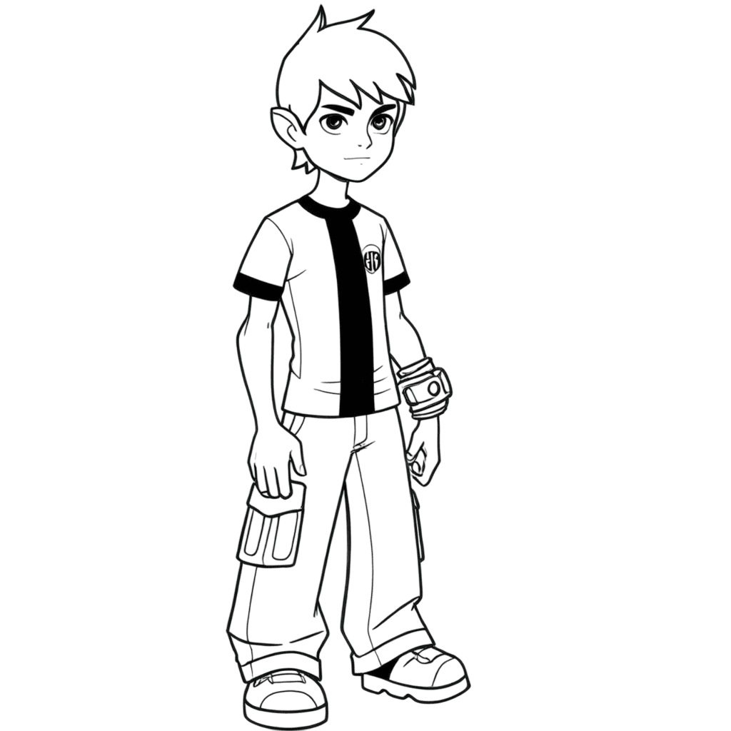 Ben 10 adolescente para colorir