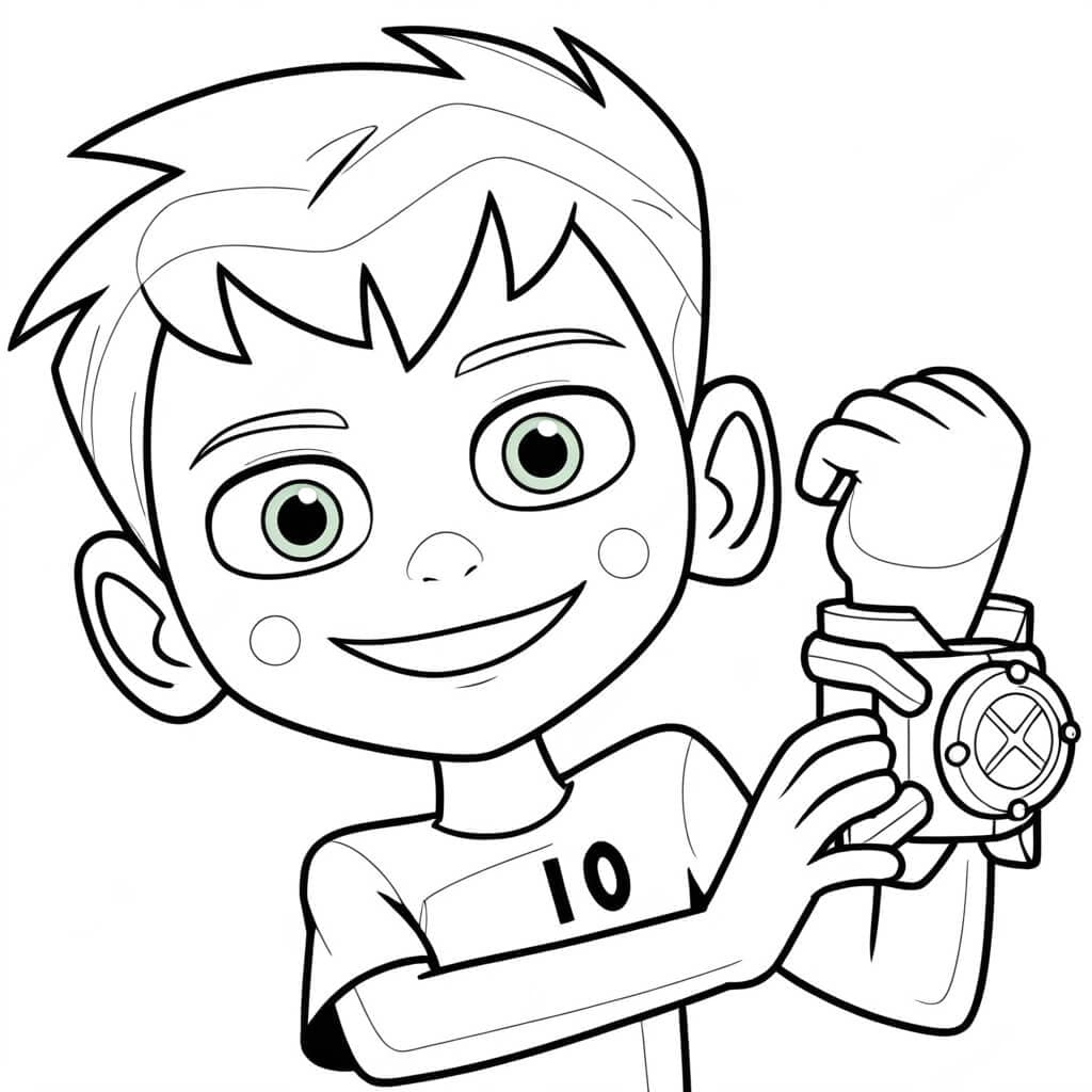 Ben feliz para colorir