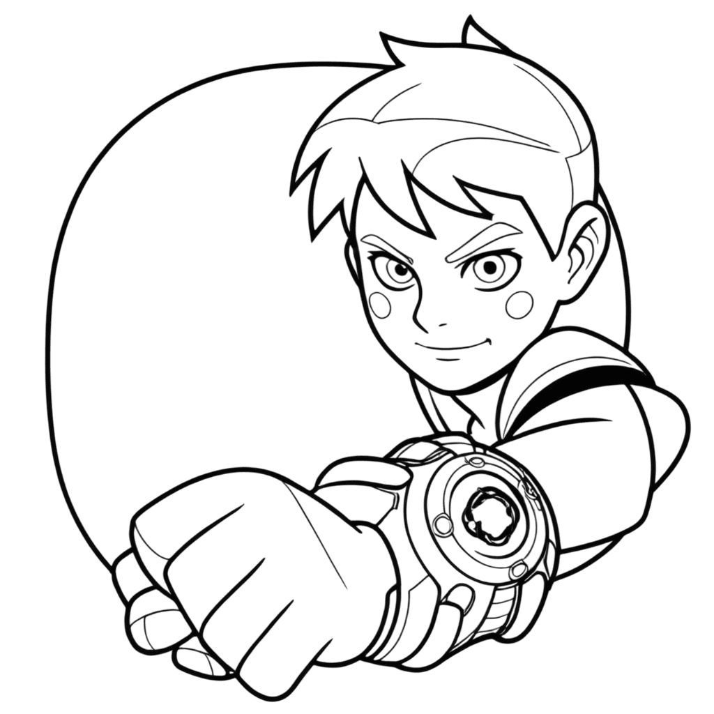 12 Desenhos de Ben 10 para colorir