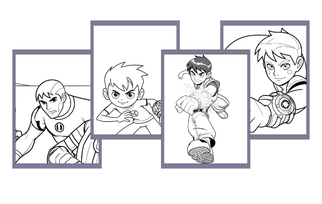 Desenhos de Ben 10 para colorir