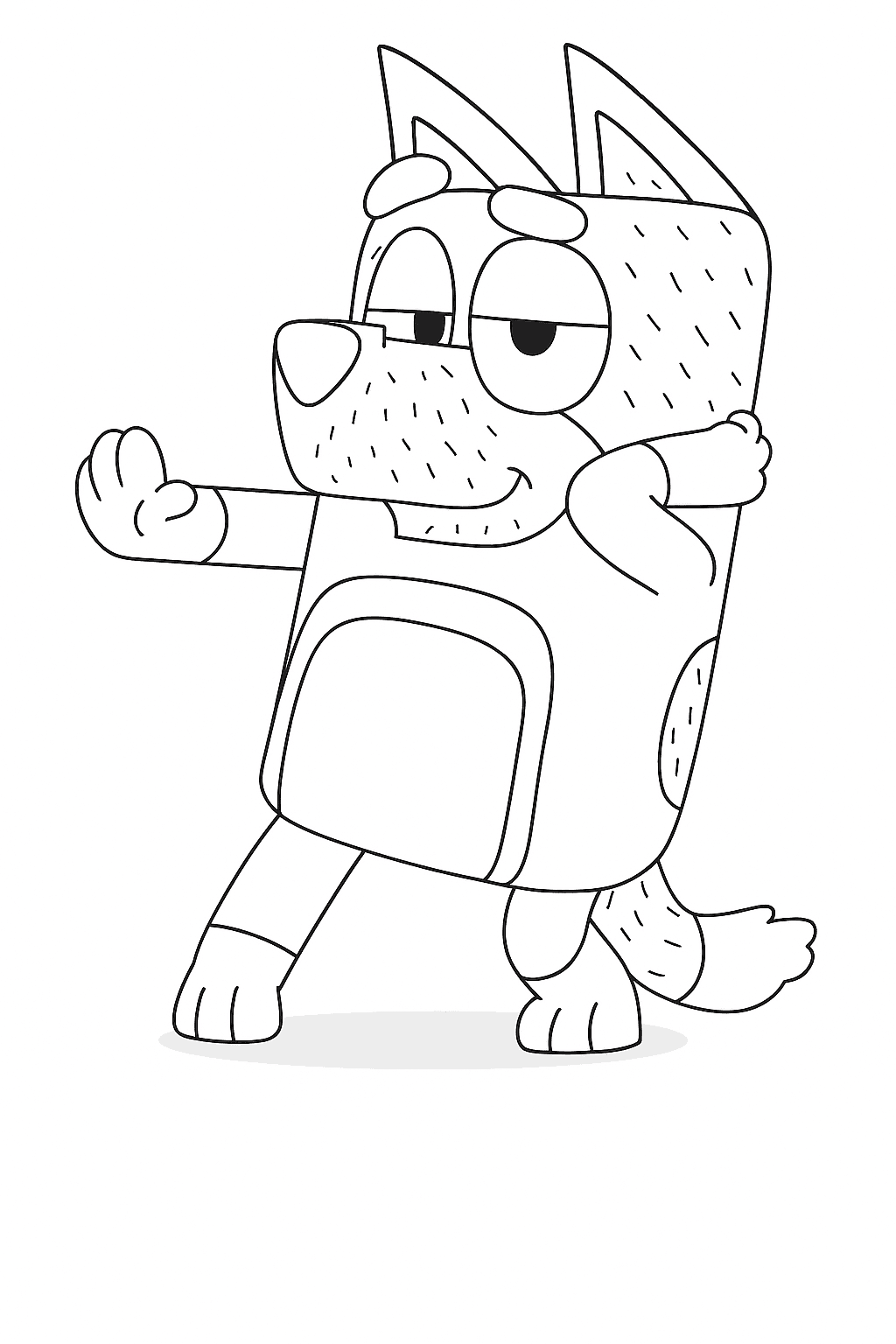 Bandit para colorir