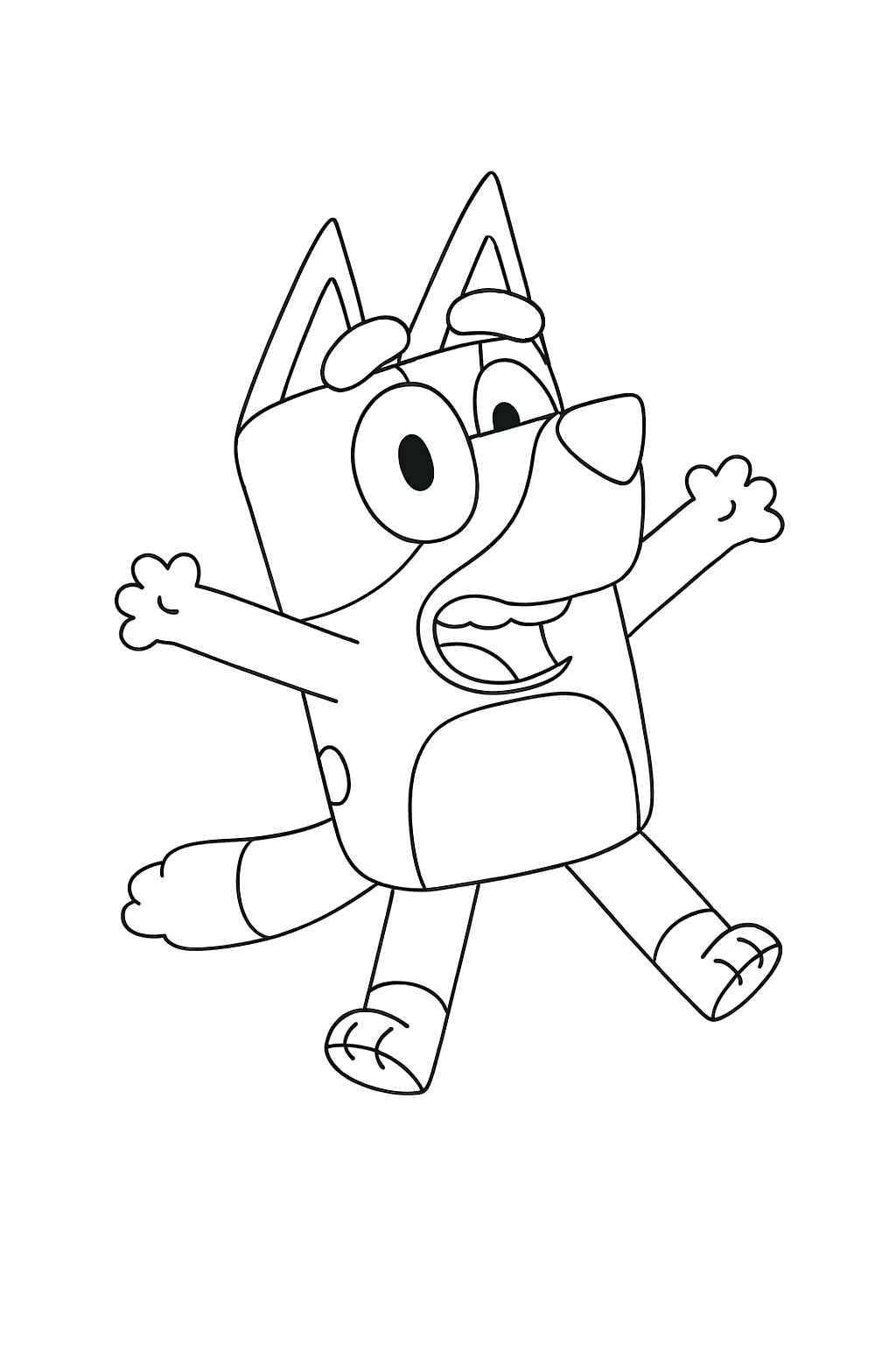 Bluey para colorir