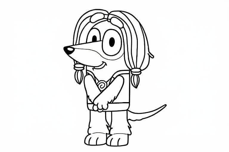 Indy para colorir