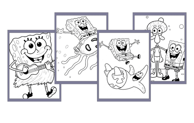 Desenhos do Bob Esponja para colorir