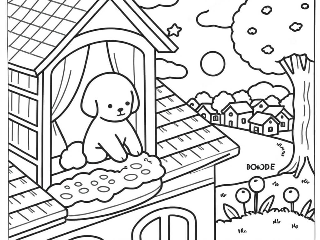 Bobbie Goods e o cachorrinho na janela