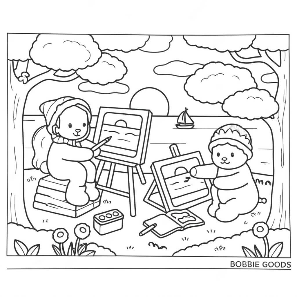 Bobbie Goods pintando
