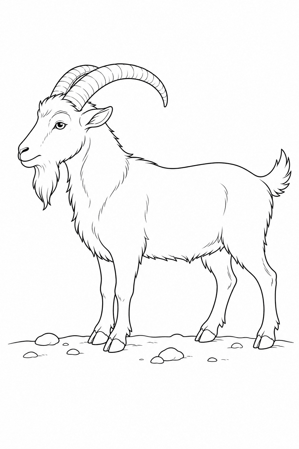 Bode realista para colorir