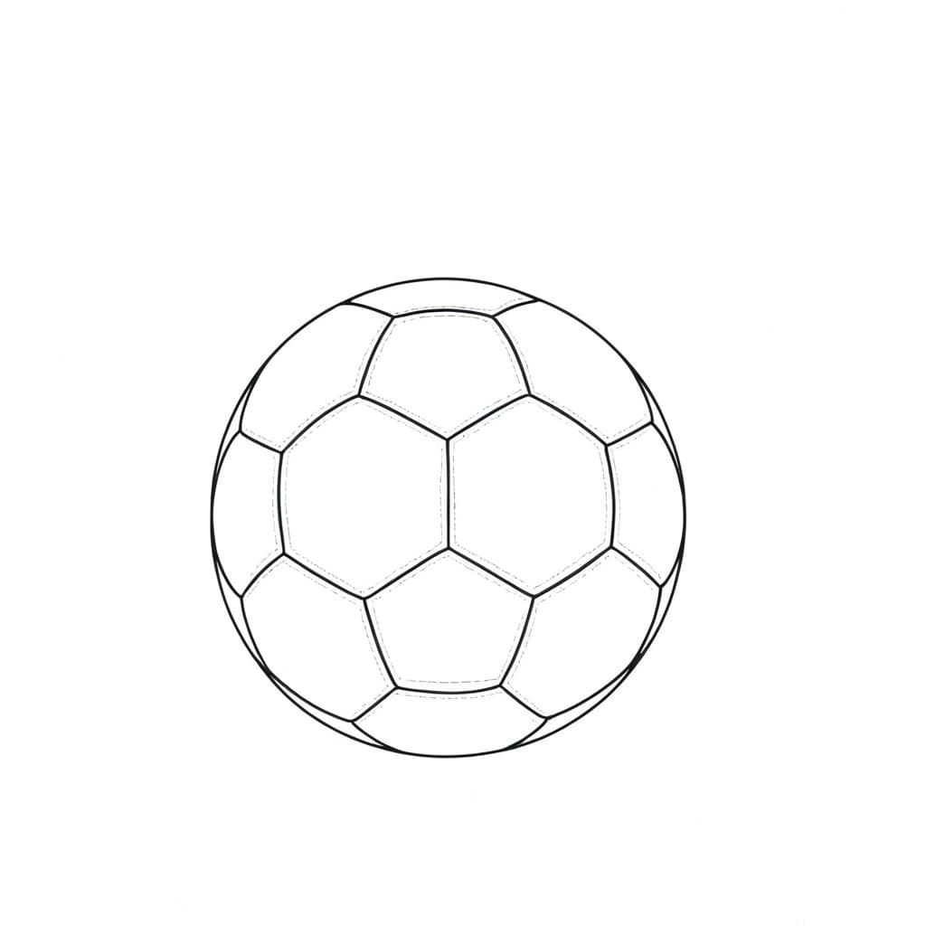 Bola de futebol para colorir