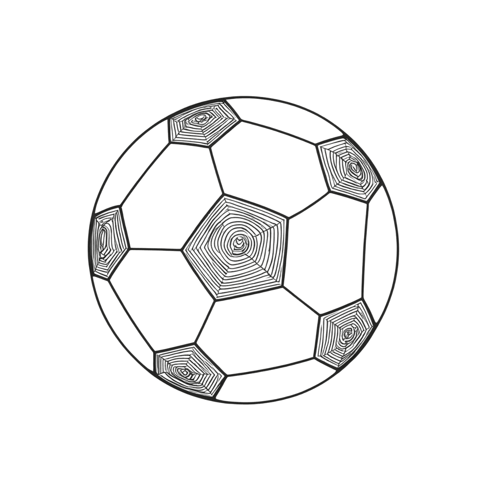 Bola de futebol para imprimir