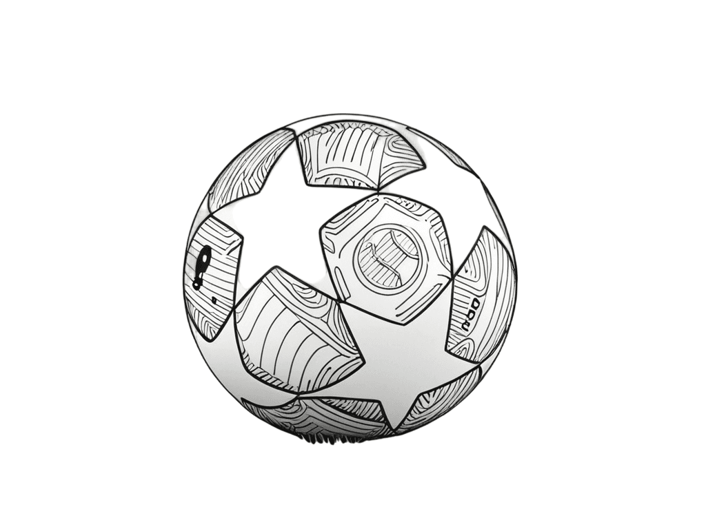 Bola de futebol oficial para pintar