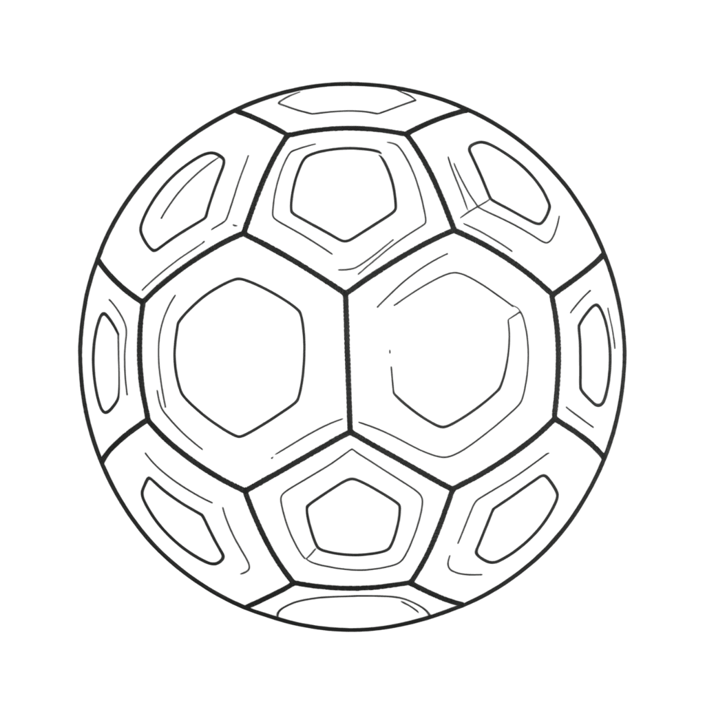 Bola de futebol para colorir e imprimir