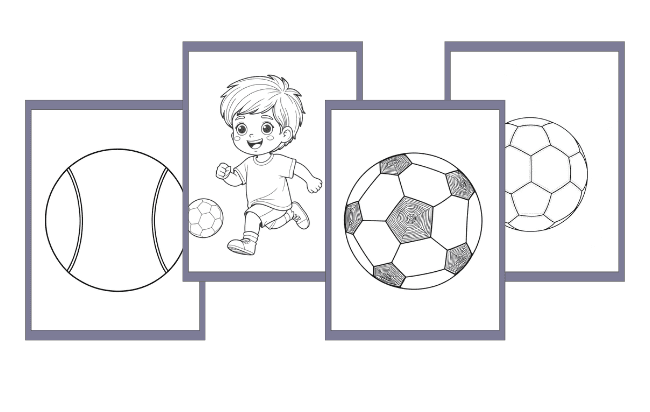 Desenhos de bolas para colorir