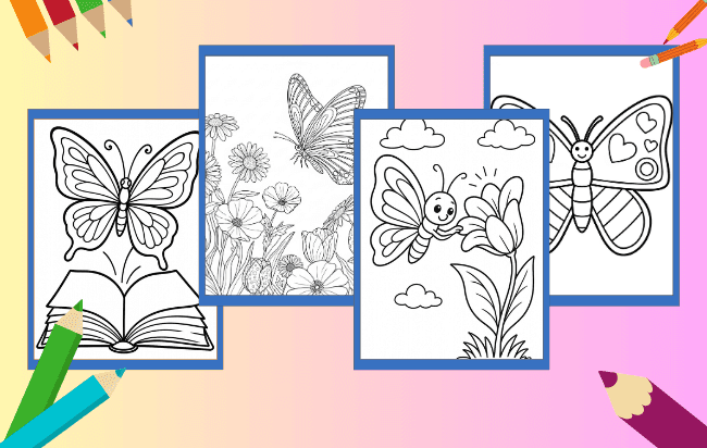 Borboleta para Colorir