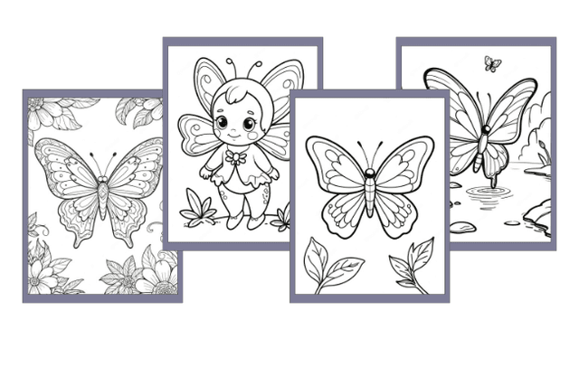 Borboleta para Colorir
