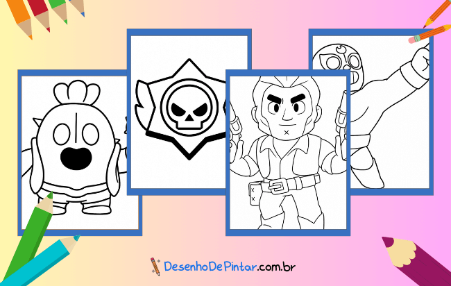 Desenhos de Brawl Stars para colorir