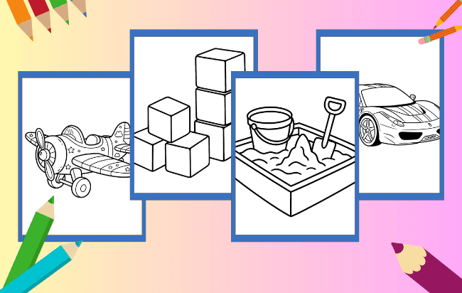 Desenhos de Brinquedos para colorir