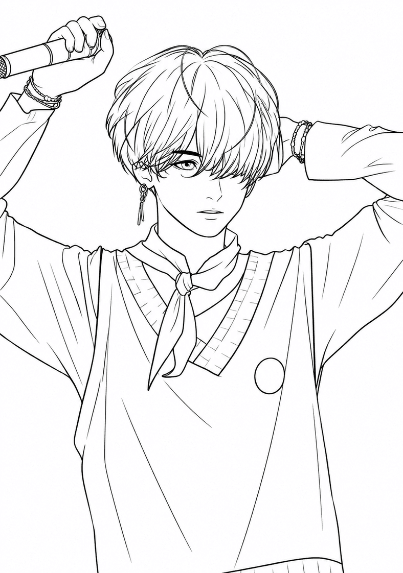 SUGA para colorir