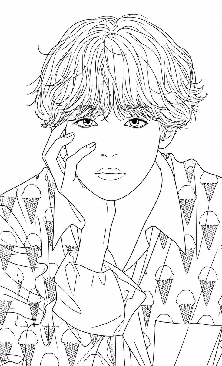 V para colorir