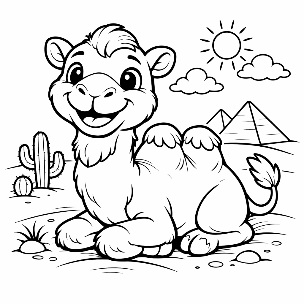 Camelo para colorir