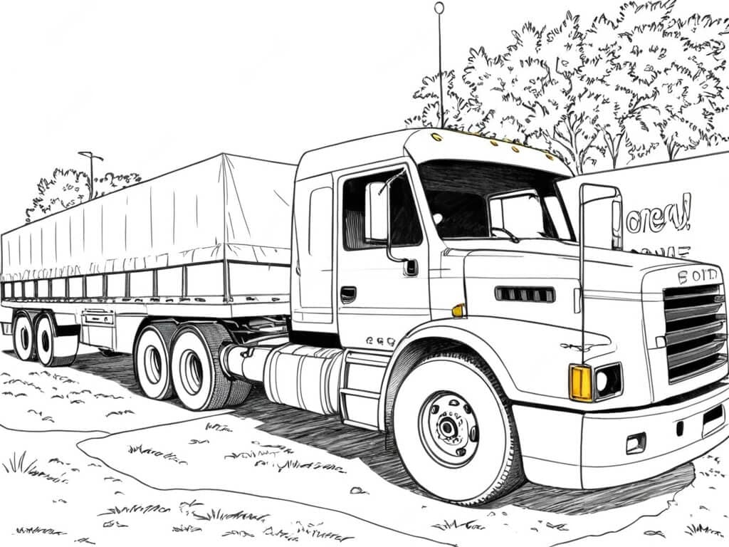 Scania 113 para colorir