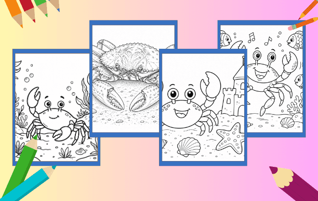 Caranguejo Para Colorir