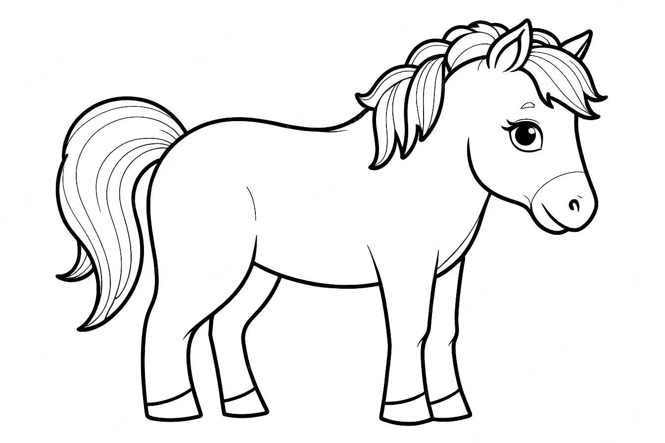 Cavalo para colorir