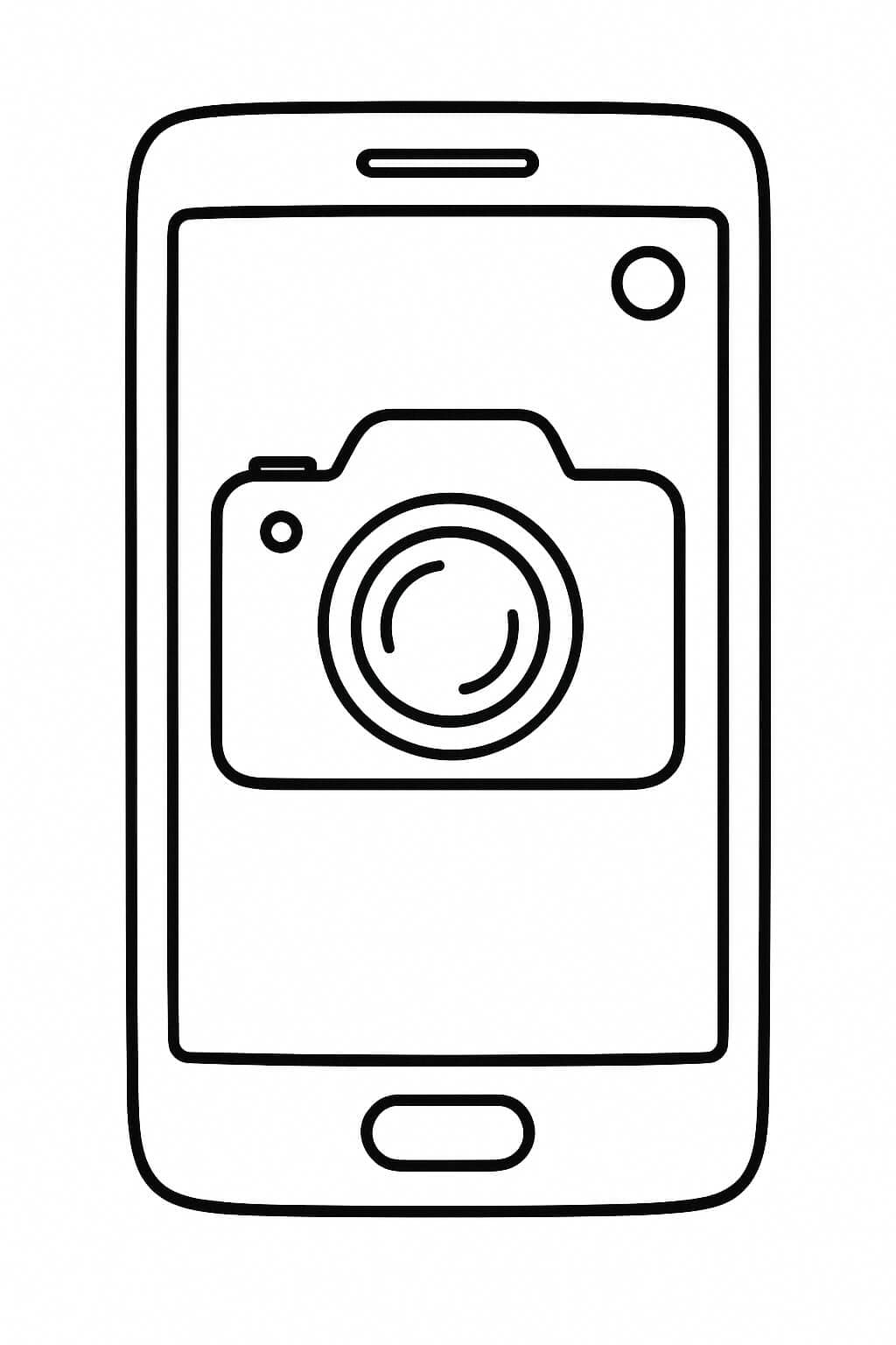 Celular com câmera para colorir