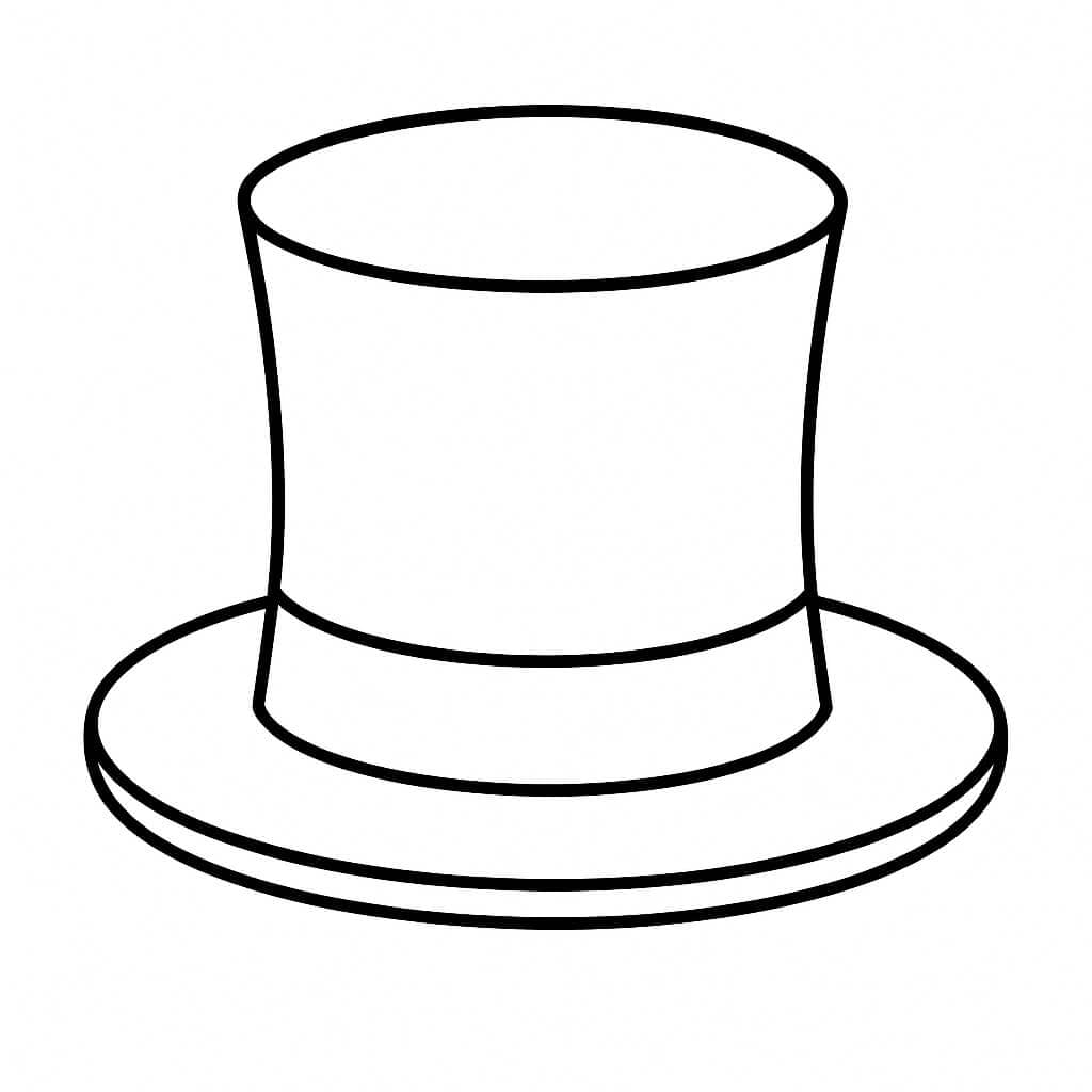 Cartola para colorir