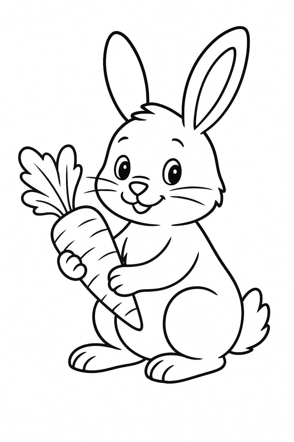 12 Desenhos de Coelho para colorir e imprimir