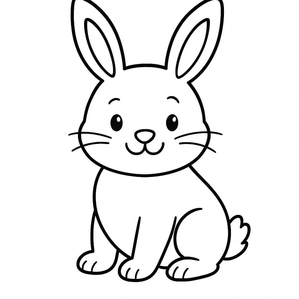 12 Desenhos de Coelho para colorir e imprimir