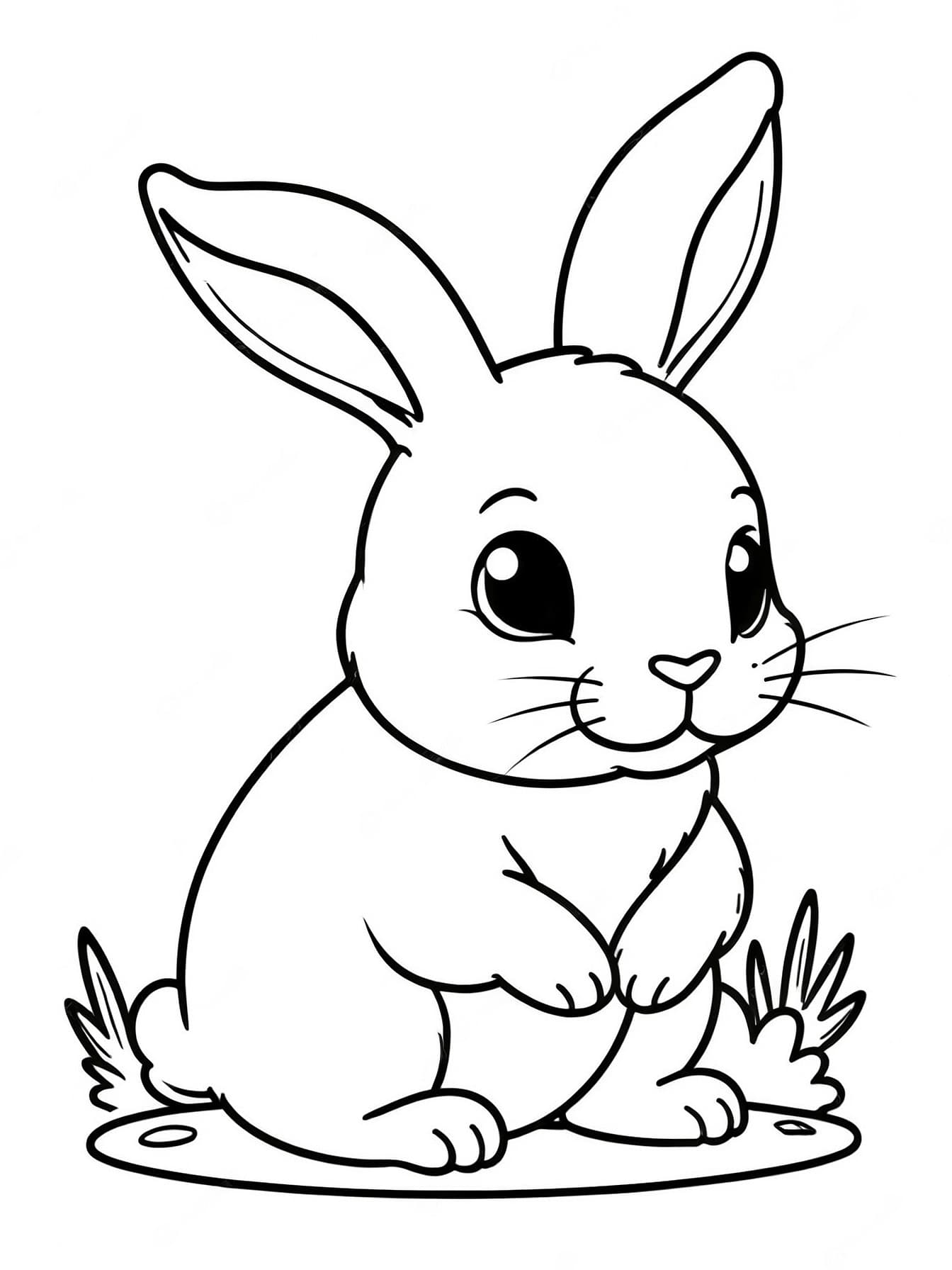 12 Desenhos de Coelho para colorir e imprimir