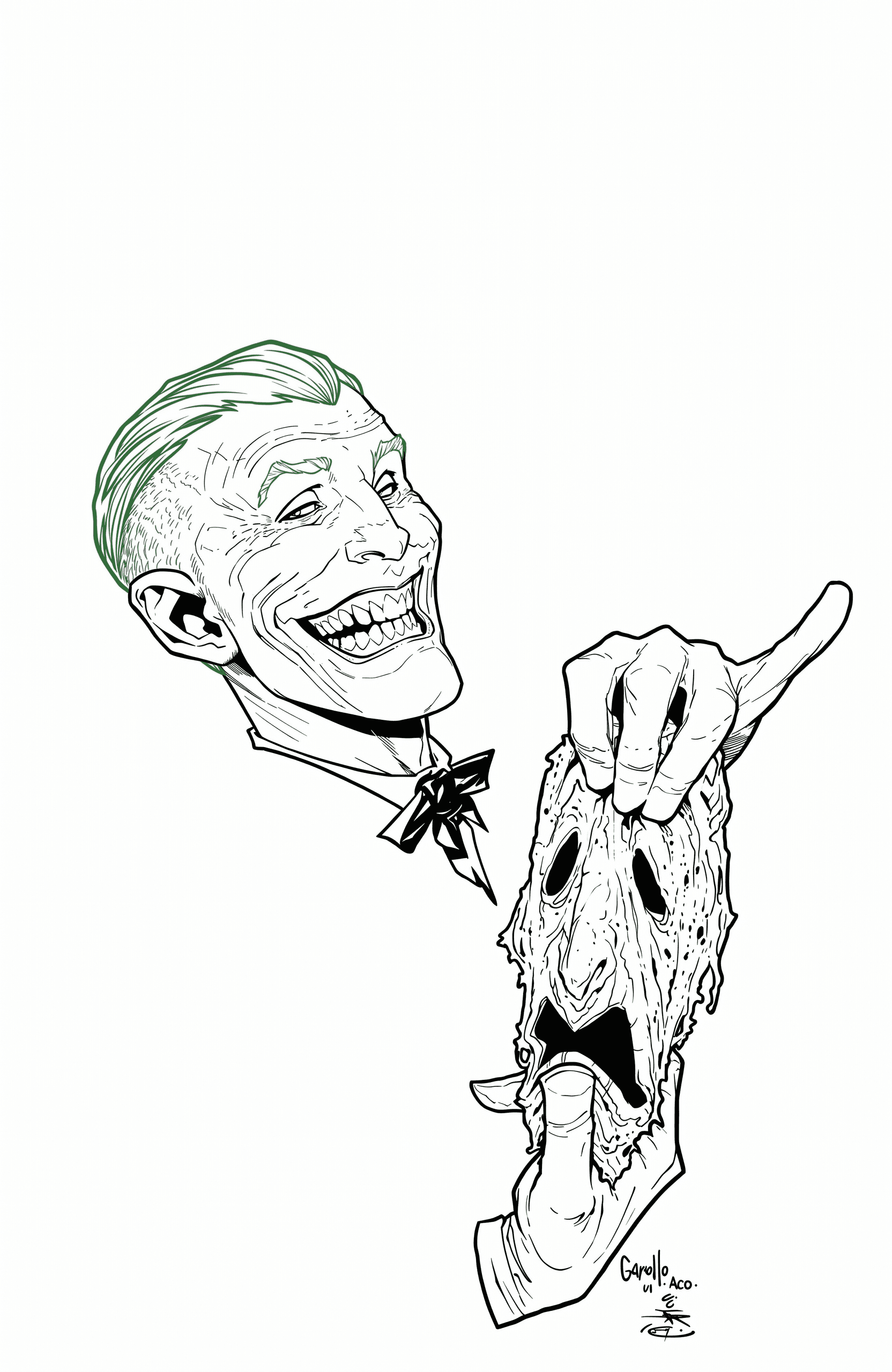 Coringa DC para colorir